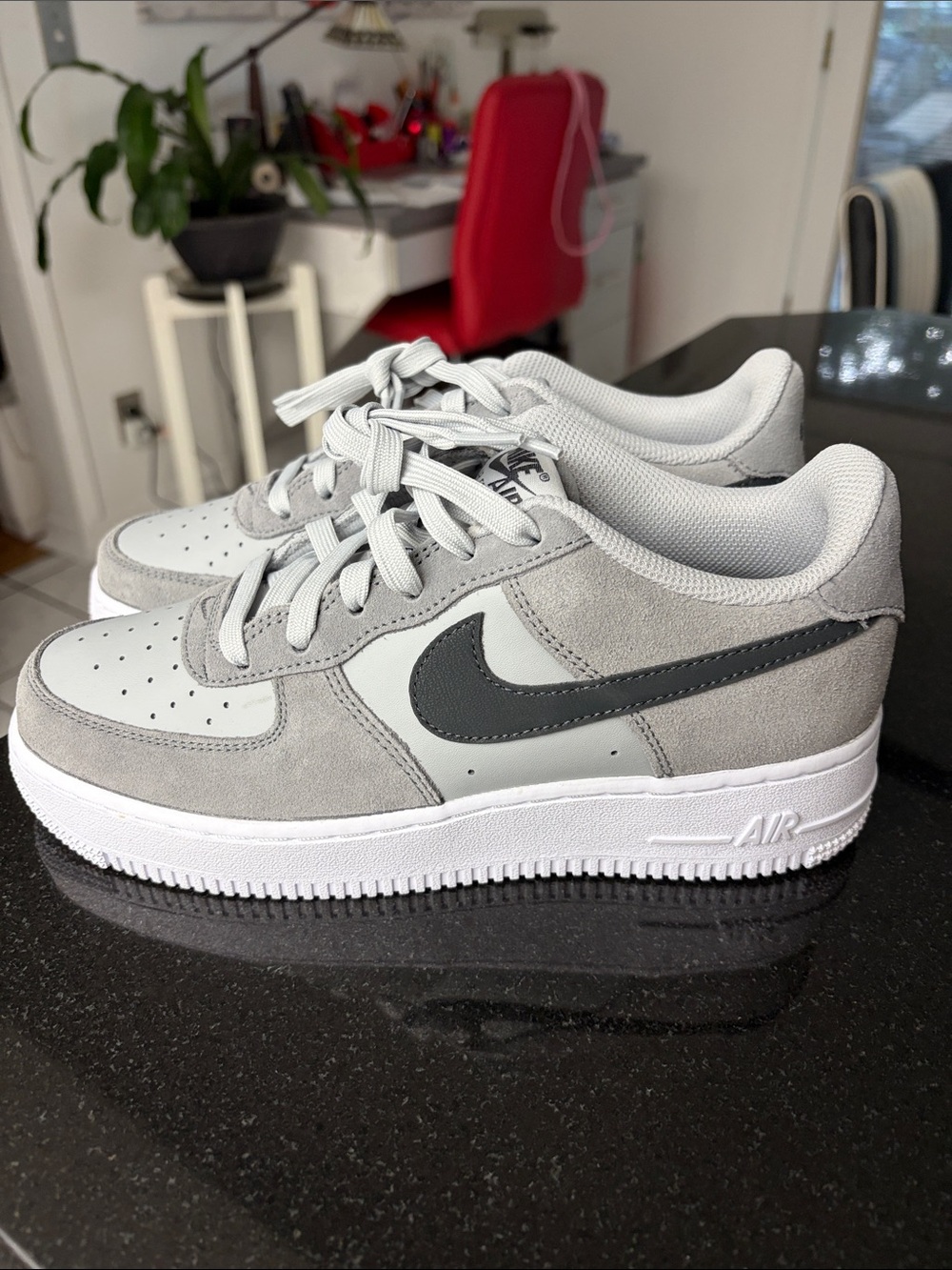 Nike Air Force 1 Low - Light Grey & Dark Grey Swoosh